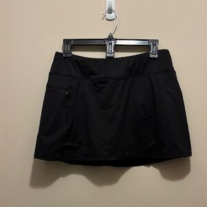 24th & Ocean Classic Black Mini Skort
